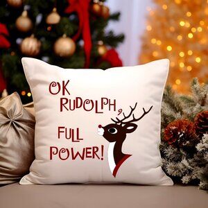 Rudolph throw pillow covers
